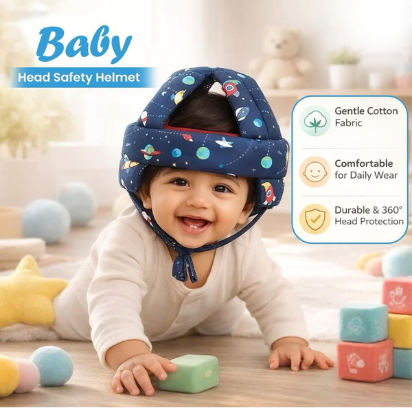 Baby Safety Helmet with Free Knee Pads | Toddler Crawling & Walking Head Protection