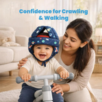 Baby Safety Helmet with Free Knee Pads | Toddler Crawling & Walking Head Protection