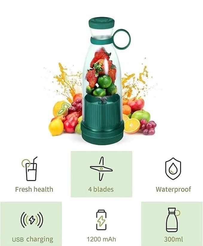 BlendEase™ Portable Mini Juice Blender | USB Rechargeable & Travel-Friendly