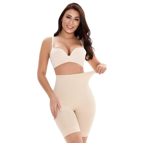 SlimCurve™ 4-in-1 Shapewear | Seamless Tummy, Back, Thigh & Hip Shaper (Cream)