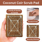 Coconut Fiber Scrubber Pad (Pack of 5) | Eco-Friendly Coir Dish Washing Scrub