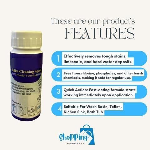 PowerFoam Toilet Cleaning Agent 100 gm (Pack of 2) | Deep Cleaner