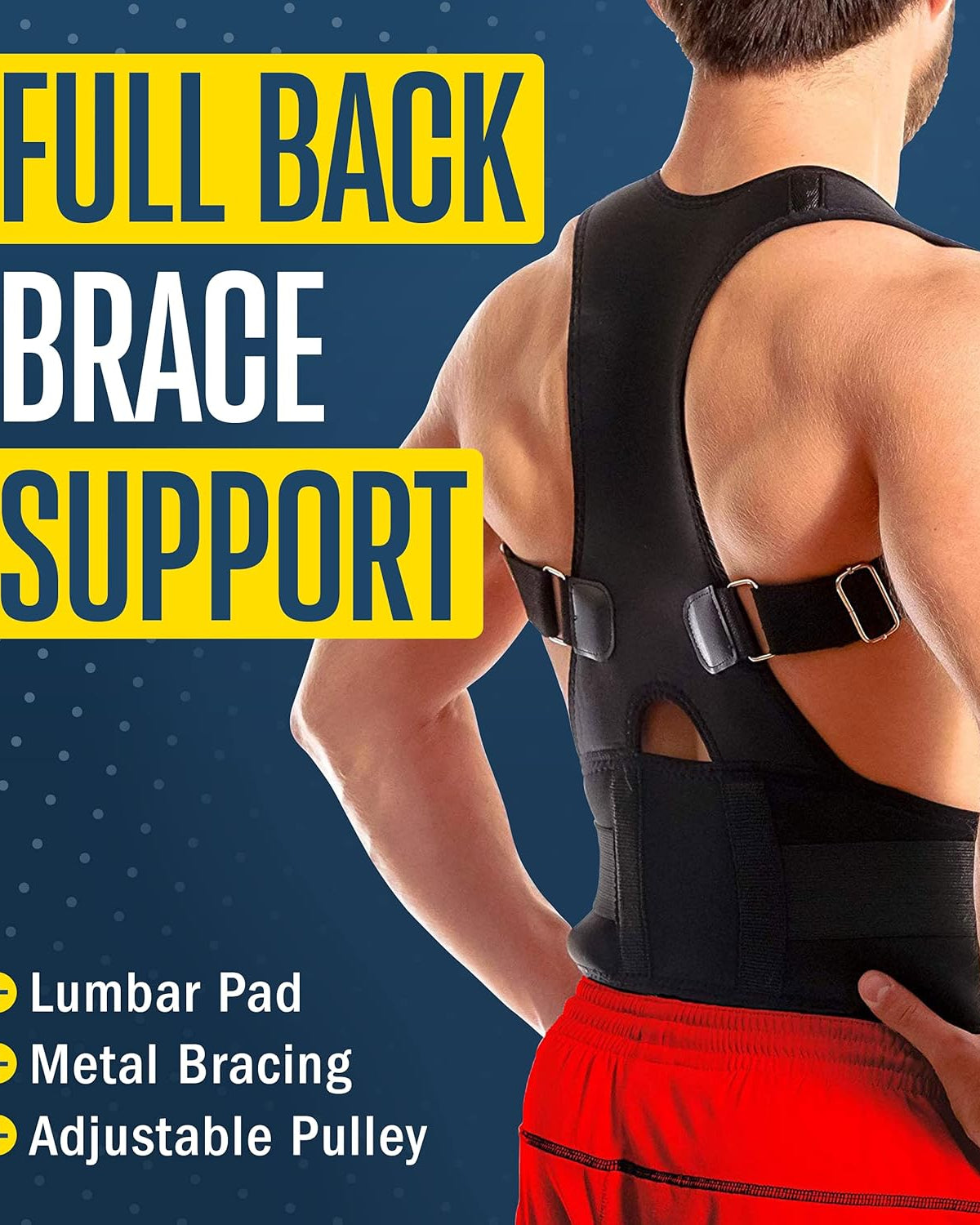 Dr. Flex Guard Posture Support Belt | Adjustable Back Support for Men & Women