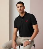 Levi’s Embroidered Polo T-Shirt Combo (White + Black) | Buy 1 Get 1 Free | Premium Cotton