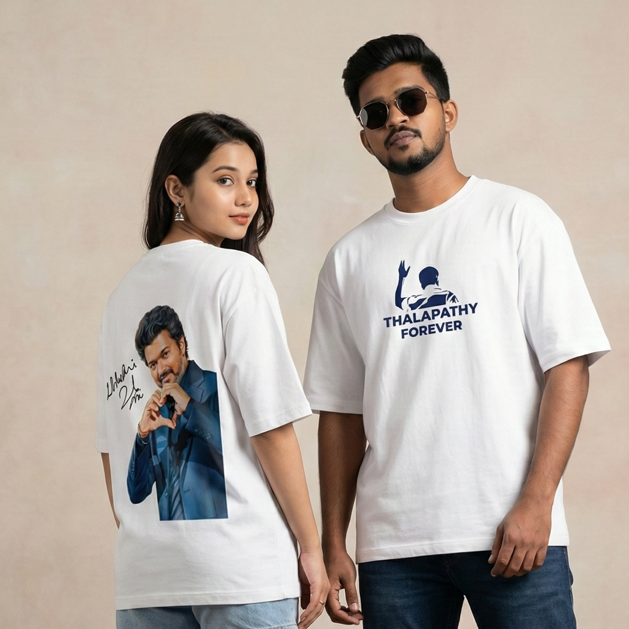 Thalapathy Forever – Vijay Signature Edition Unisex Oversized Standard T-Shirt