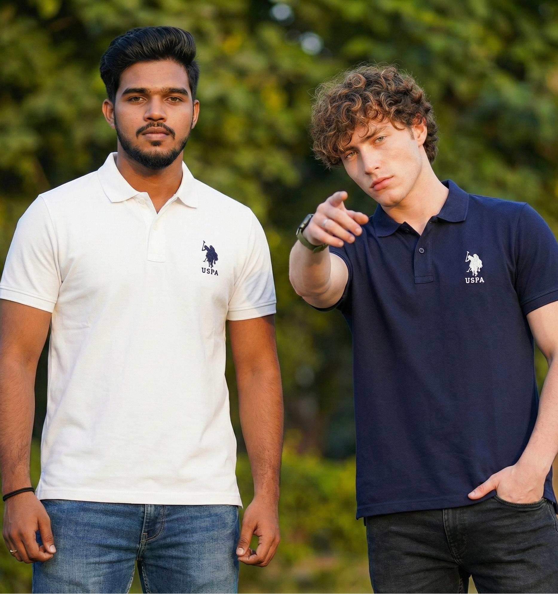 U.S. Polo Assn Embroidered Polo T-Shirt Combo (Buy 1 Get 1 Free) | Premium Cotton