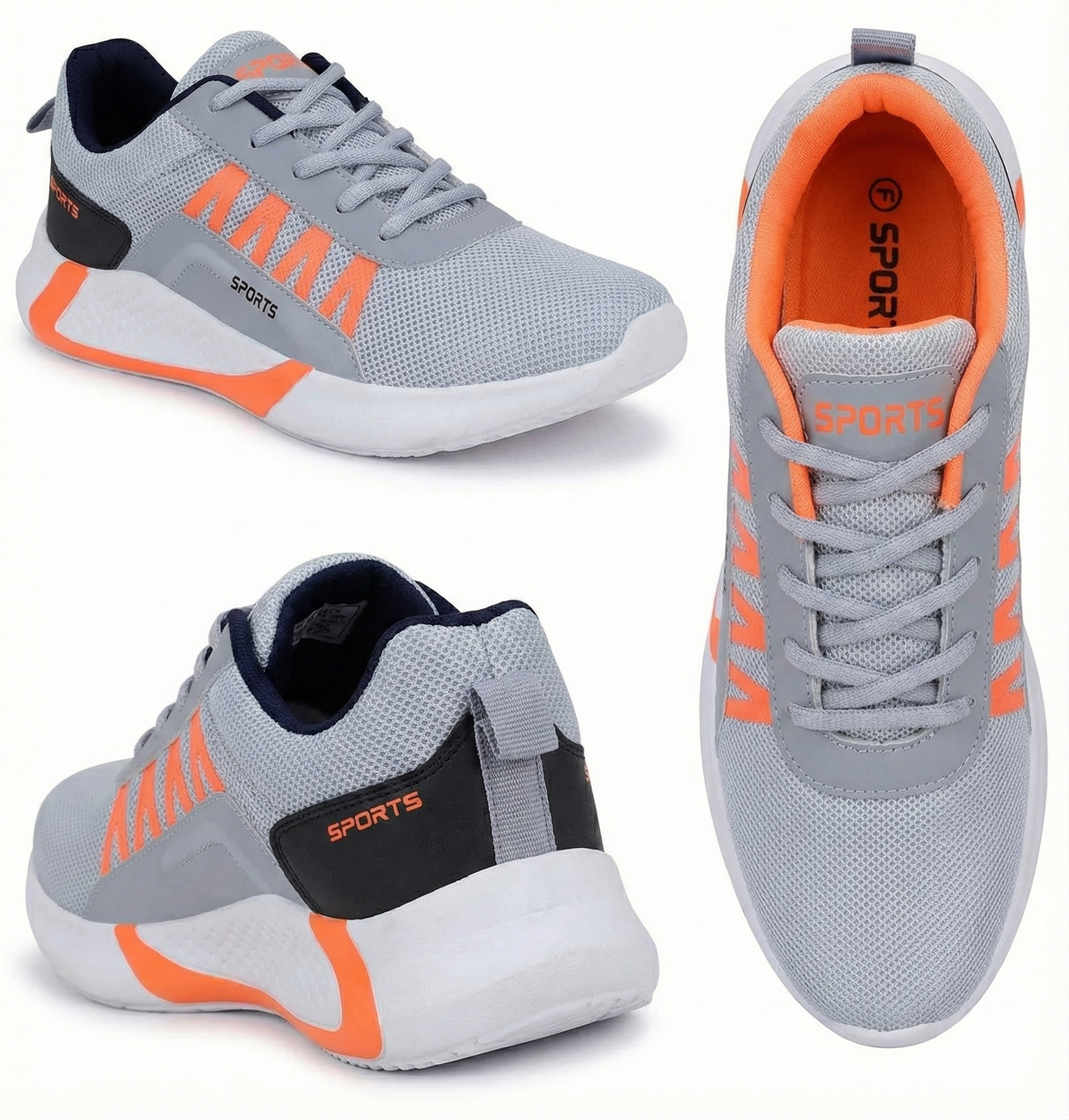 First™ Men’s Sports Shoes Combo (Pack of 3) | Lightweight Running & Gym