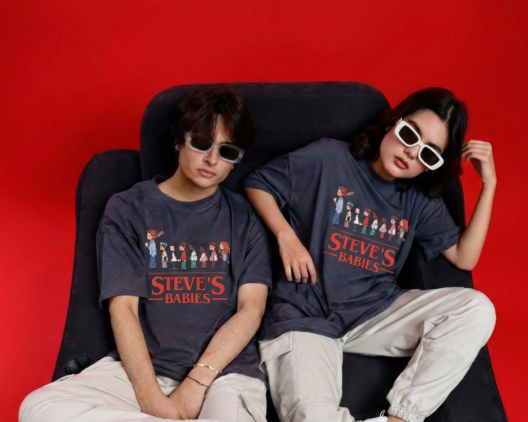 Stranger Things Steve Harrington Edition Oversized T-Shirt | Steve’s Babies