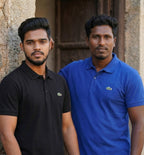 Lacoste Embroidered Polo T-Shirt Combo (Black + Royal Blue) | Buy 1 Get 1 Free | Premium Cotton